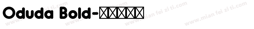 Oduda Bold字体转换